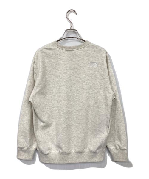 THE NORTH FACE（ザ ノース フェイス）THE NORTH FACE (ザ ノース フェイス) ロゴ刺繍クルーネックスウェット ベージュ サイズ:Mの古着・服飾アイテム
