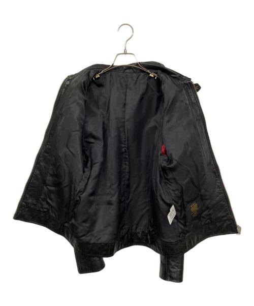HOSU.ATPD（ホス）HOSU.ATPD (ホス) ディアスキンレザージャケット ブラック サイズ:M(38)の古着・服飾アイテム