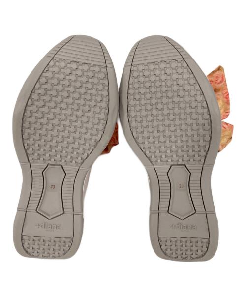 +DIANA（プラスダイアナ）+DIANA (プラスダイアナ) 【絵画シリーズ】ヒールアップダッドスニーカー ピンク サイズ:US6の古着・服飾アイテム