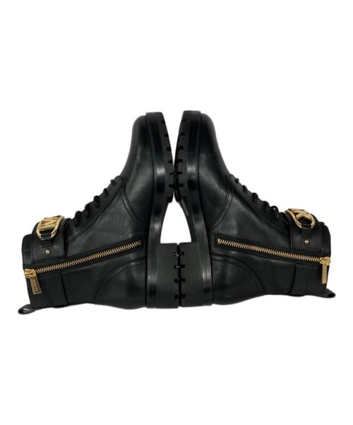 MICHAEL KORS（マイケル・コース）MICHAEL KORS (マイケル・コース) サイドジップレースアップブーツ ブラック サイズ:6.5Mの古着・服飾アイテム