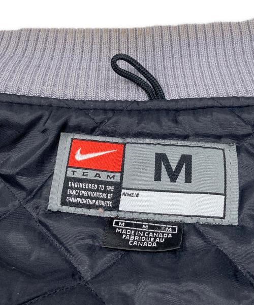 NIKE（ナイキ）NIKE (ナイキ) レザー切替スタジャン ブルー×ベージュ サイズ:Mの古着・服飾アイテム