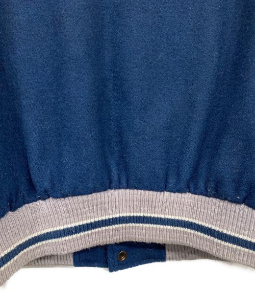 NIKE（ナイキ）NIKE (ナイキ) レザー切替スタジャン ブルー×ベージュ サイズ:Mの古着・服飾アイテム