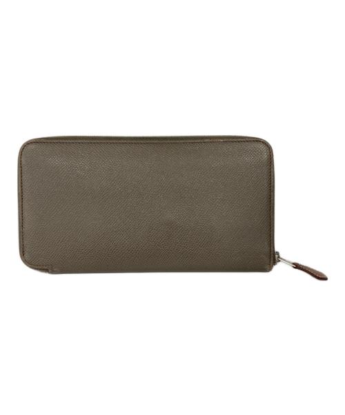 HERMES（エルメス）HERMES (エルメス) ラウンドジップウォレット エトゥープの古着・服飾アイテム