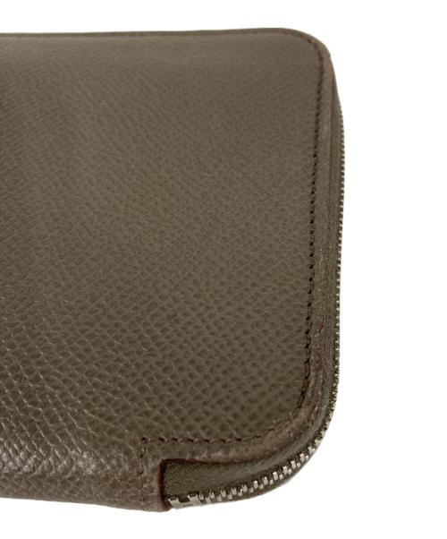 HERMES（エルメス）HERMES (エルメス) ラウンドジップウォレット エトゥープの古着・服飾アイテム