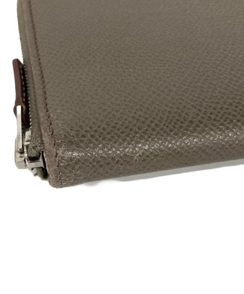 HERMES（エルメス）HERMES (エルメス) ラウンドジップウォレット エトゥープの古着・服飾アイテム