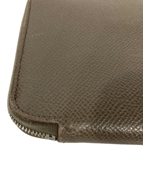 HERMES（エルメス）HERMES (エルメス) ラウンドジップウォレット エトゥープの古着・服飾アイテム