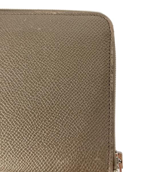 HERMES（エルメス）HERMES (エルメス) ラウンドジップウォレット エトゥープの古着・服飾アイテム