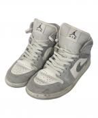 NIKEナイキ）の古着「AIR JORDAN 1 MID SE」｜ホワイト×グレー