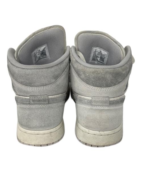 NIKE（ナイキ）NIKE (ナイキ) AIR JORDAN 1 MID SE ホワイト×グレー サイズ:26.0の古着・服飾アイテム