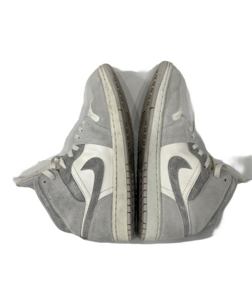 NIKE（ナイキ）NIKE (ナイキ) AIR JORDAN 1 MID SE ホワイト×グレー サイズ:26.0の古着・服飾アイテム