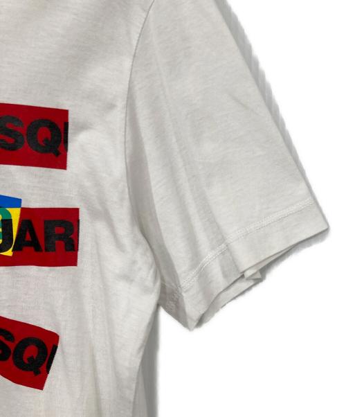 DSQUARED2（ディースクエアード）DSQUARED2 (ディースクエアード) プリントTシャツ ホワイト サイズ:XSの古着・服飾アイテム