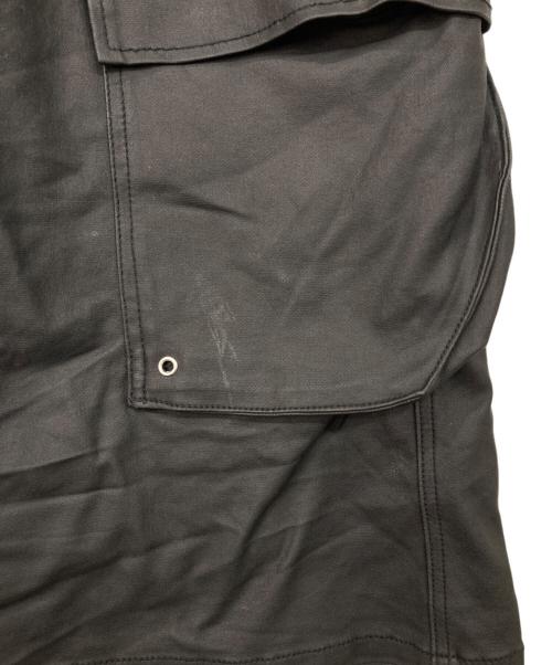 DANKE SCHON（ダンケ シェーン）Danke schon (ダンケ シェーン) COATING FLARE CARGO PANTS ブラック サイズ:28の古着・服飾アイテム