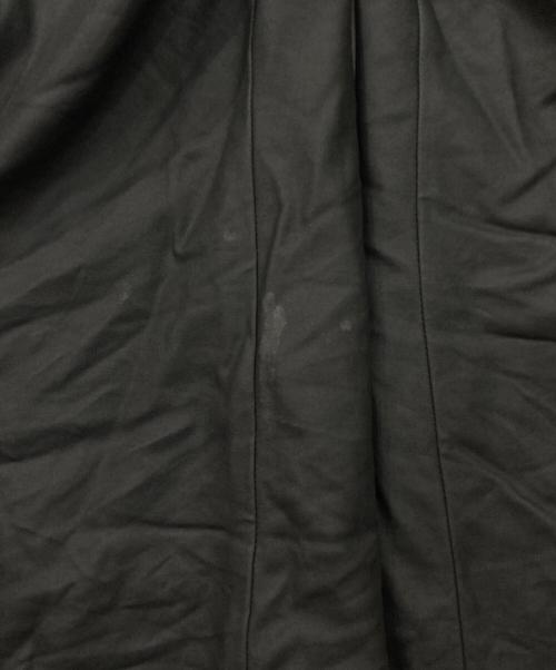 DANKE SCHON（ダンケ シェーン）Danke schon (ダンケ シェーン) COATING FLARE CARGO PANTS ブラック サイズ:28の古着・服飾アイテム