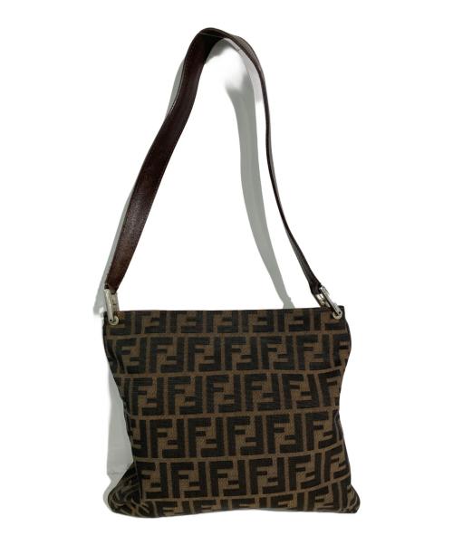 FENDI（フェンディ）FENDI (フェンディ) ズッカ柄ワンショルダーバッグ ブラウンの古着・服飾アイテム