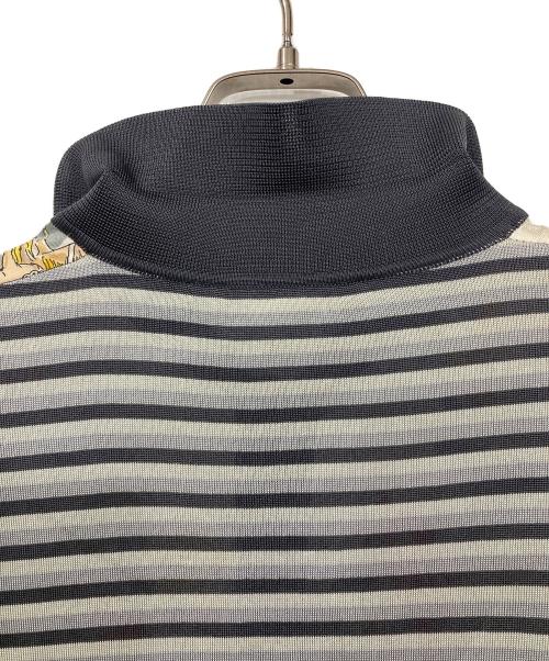 HERMES（エルメス）HERMES (エルメス) 切替スカーフロングセリエボタンシャツ グレー サイズ:42の古着・服飾アイテム