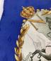 中古・古着 HERMES (エルメス) シルクスカーフ ブルー×ベージュ：13000円
