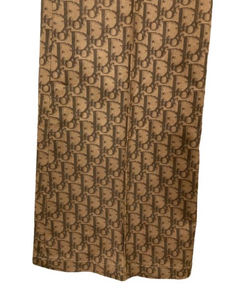 Christian Dior（クリスチャン ディオール）Christian Dior (クリスチャン ディオール) トロッター柄フレアパンツ ブラウン サイズ:38の古着・服飾アイテム
