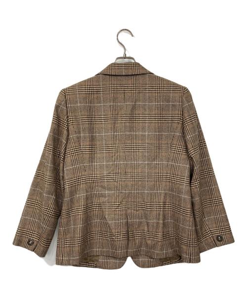 Leilian（レリアン）LEILIAN (レリアン) カシミヤテーラードジャケット ベージュ サイズ:11の古着・服飾アイテム