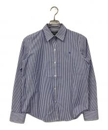 LAUREN RALPH LAUREN（ローレンラルフローレン）の古着「ストライプシャツ」｜ブルー×ホワイト