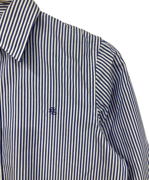 LAUREN RALPH LAUREN（ローレンラルフローレン）LAUREN RALPH LAUREN (ローレンラルフローレン) ストライプシャツ ブルー×ホワイト サイズ:Sの古着・服飾アイテム