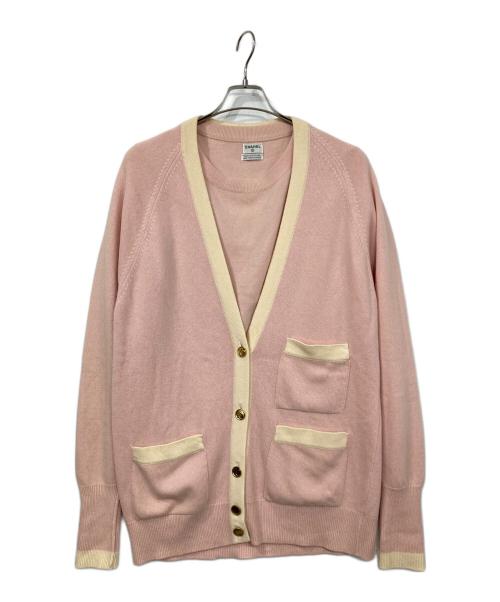 CHANEL（シャネル）CHANEL (シャネル) アンサンブルカーディガン ピンク サイズ:表記なしの古着・服飾アイテム