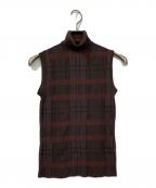 HERMESエルメス）の古着「ノースリーブニット」｜ブラウン