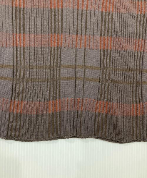 HERMES（エルメス）HERMES (エルメス) ノースリーブニット ブラウン サイズ:LAの古着・服飾アイテム