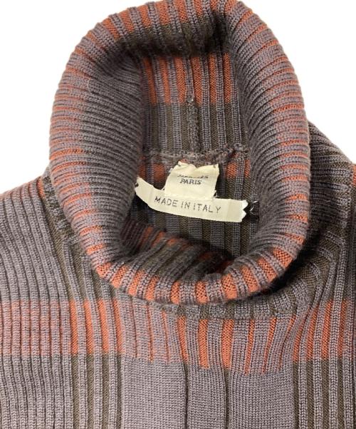 HERMES（エルメス）HERMES (エルメス) ノースリーブニット ブラウン サイズ:LAの古着・服飾アイテム