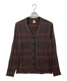 HERMES（エルメス）の古着「ウールニットカーディガン」｜ブラウン