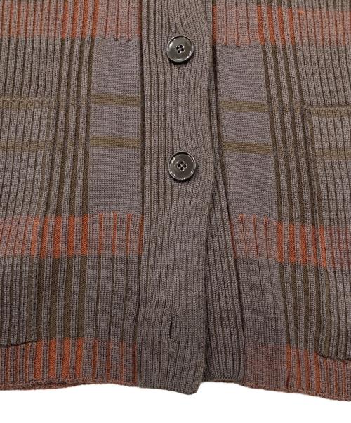 HERMES（エルメス）HERMES (エルメス) ウールニットカーディガン ブラウン サイズ:LAの古着・服飾アイテム