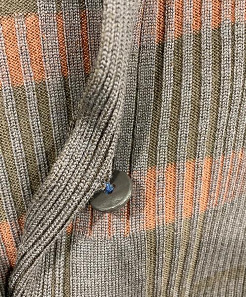 HERMES（エルメス）HERMES (エルメス) ウールニットカーディガン ブラウン サイズ:LAの古着・服飾アイテム