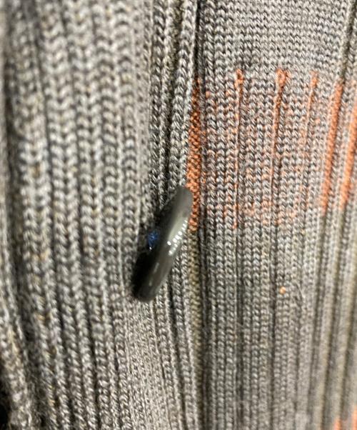 HERMES（エルメス）HERMES (エルメス) ウールニットカーディガン ブラウン サイズ:LAの古着・服飾アイテム