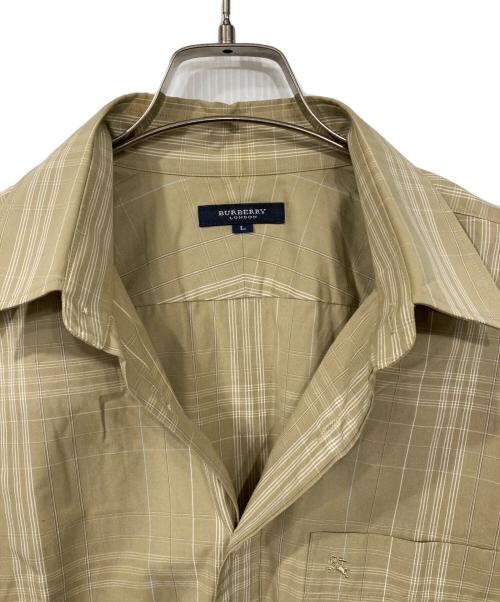 BURBERRY LONDON（バーバリーロンドン）BURBERRY LONDON (バーバリーロンドン) チェックシャツ ベージュ サイズ:Lの古着・服飾アイテム