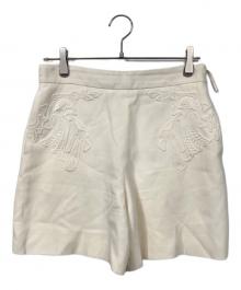 Chloe（クロエ）の古着「刺繍ショートパンツ」｜オフホワイト