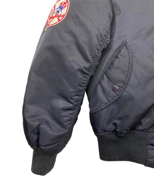 AVIREX（アヴィレックス）AVIREX (アヴィレックス) MLB (エムエルビー) MA-1 SUBWAY SERIES ネイビー×オレンジ サイズ:Lの古着・服飾アイテム