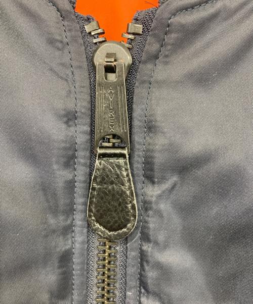 AVIREX（アヴィレックス）AVIREX (アヴィレックス) MLB (エムエルビー) MA-1 SUBWAY SERIES ネイビー×オレンジ サイズ:Lの古着・服飾アイテム