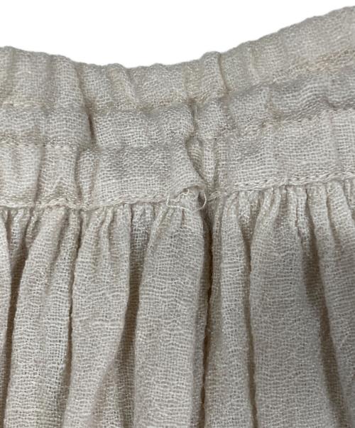 SOIL（ソイル）SOIL (ソイル) ウールリネンイージースカート ベージュ サイズ:1の古着・服飾アイテム