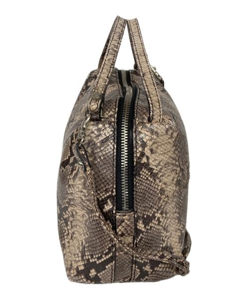 GIANNI CHIARINI（ジャンニ キアリーニ）GIANNI CHIARINI (ジャンニ キアリーニ) パイソン柄ショルダーバッグ ベージュの古着・服飾アイテム