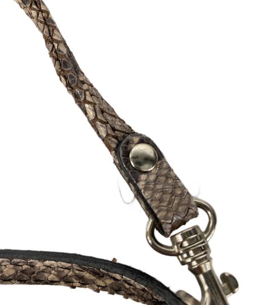 GIANNI CHIARINI（ジャンニ キアリーニ）GIANNI CHIARINI (ジャンニ キアリーニ) パイソン柄ショルダーバッグ ベージュの古着・服飾アイテム
