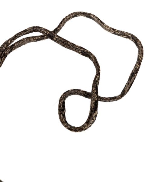 GIANNI CHIARINI（ジャンニ キアリーニ）GIANNI CHIARINI (ジャンニ キアリーニ) パイソン柄ショルダーバッグ ベージュの古着・服飾アイテム