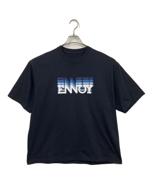 The Ennoy Professional（ザ エンノイ プロフェッショナル）THE ENNOY PROFESSIONAL (ザ エンノイ プロフェッショナル) ELECTRIC LOGO GRADATION SS TEE ネイビー サイズ:Lの古着・服飾アイテム