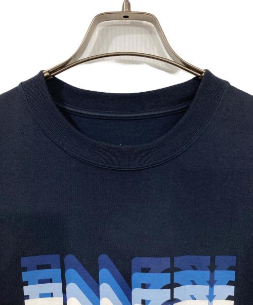 The Ennoy Professional（ザ エンノイ プロフェッショナル）THE ENNOY PROFESSIONAL (ザ エンノイ プロフェッショナル) ELECTRIC LOGO GRADATION SS TEE ネイビー サイズ:Lの古着・服飾アイテム
