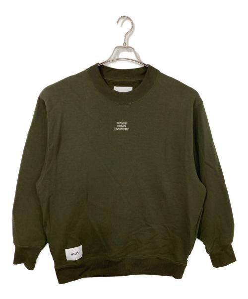 WTAPS（ダブルタップス）WTAPS (ダブルタップス) ロゴスウェット カーキ サイズ:03の古着・服飾アイテム
