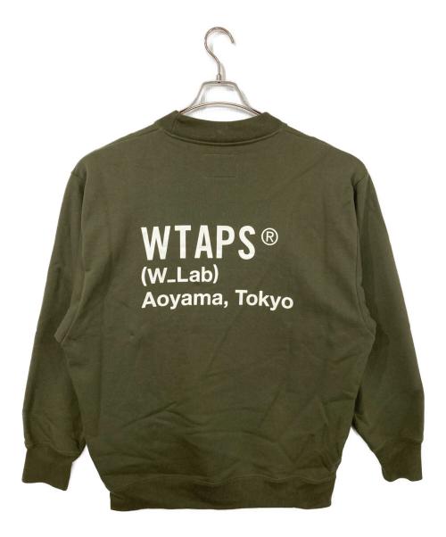 WTAPS（ダブルタップス）WTAPS (ダブルタップス) ロゴスウェット カーキ サイズ:03の古着・服飾アイテム