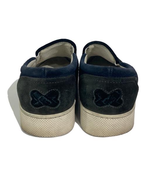 BOTTEGA VENETA（ボッテガベネタ）BOTTEGA VENETA (ボッテガベネタ) イントレチャートスリッポン ブラック サイズ:表記無しの古着・服飾アイテム