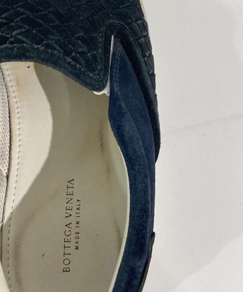 BOTTEGA VENETA（ボッテガベネタ）BOTTEGA VENETA (ボッテガベネタ) イントレチャートスリッポン ブラック サイズ:表記無しの古着・服飾アイテム