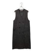 BEAUTY&YOUTHビューティーアンドユース）の古着「ヘリンボーンジャンパースカート」｜グレー