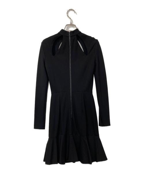 alice+olivia（アリスアンドオリビア）alice+olivia (アリスアンドオリビア) カットワークワンピース ブラックの古着・服飾アイテム