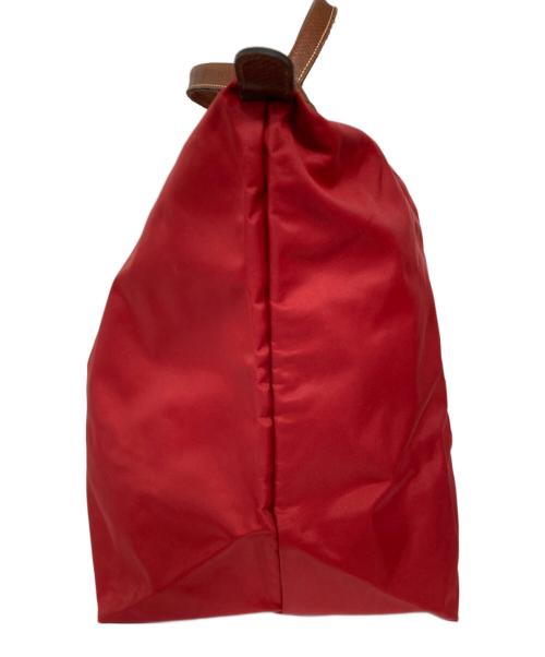 LONGCHAMP（ロンシャン）LONGCHAMP (ロンシャン) 折り畳みナイロンボストンバッグ レッドの古着・服飾アイテム