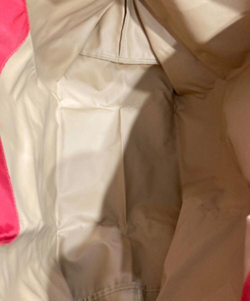 LONGCHAMP（ロンシャン）LONGCHAMP (ロンシャン) 折り畳みナイロンボストンバッグ レッドの古着・服飾アイテム